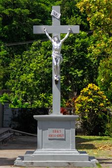Caribbean Cross And Crucifixion Royalty Free Stock Image Caribbean Cross And Crucifixion Royalty Free Stock Image