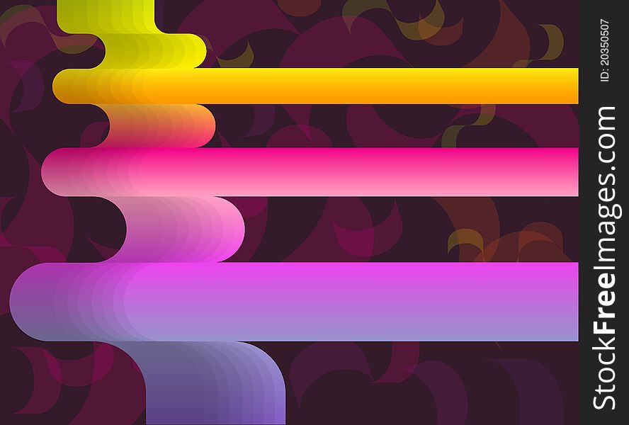 Colorful background of creative shapes. Colorful background of creative shapes