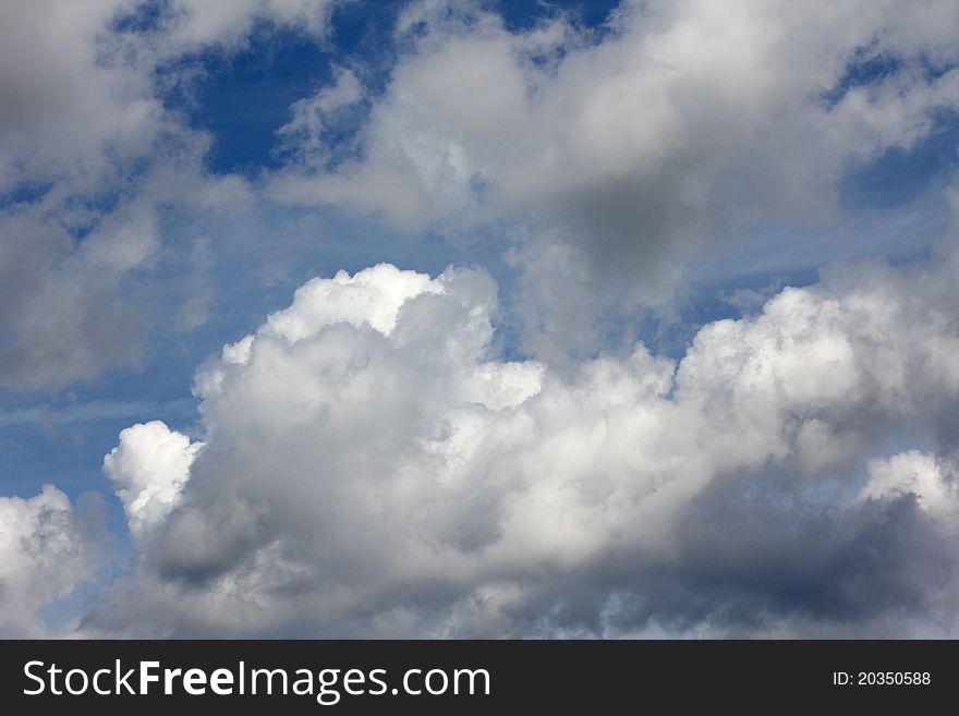 Color photograph of clouds in sky