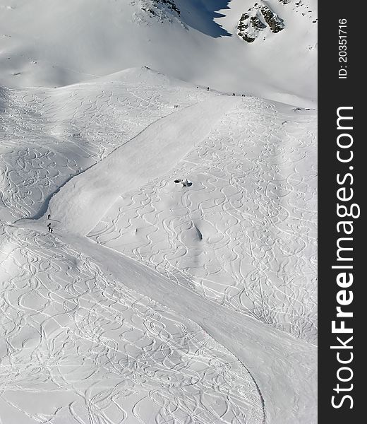 Winter in the swiss alps, Switzerland. Winter in the swiss alps, Switzerland