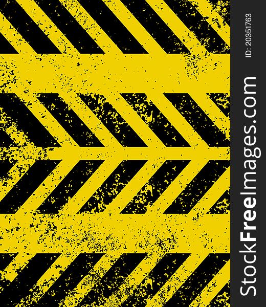 Diagonal Hazard Stripes Texture. EPS 8