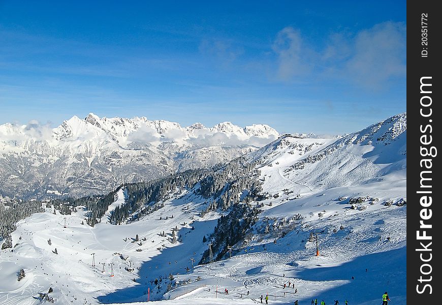 Winter in the swiss alps, Switzerland. Winter in the swiss alps, Switzerland