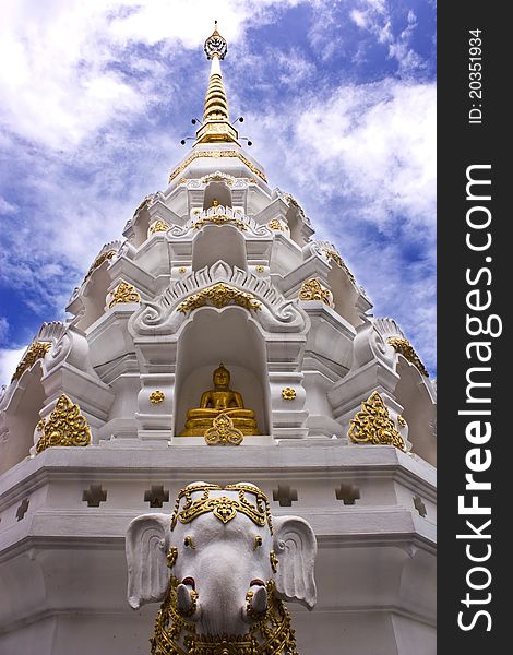 Buddha images in pagoda, Wat Klang Wiang, Chiang Rai, Thailand. Buddha images in pagoda, Wat Klang Wiang, Chiang Rai, Thailand