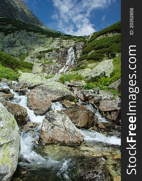 Rivulet in the High Tatras National Park, Slovakia. Rivulet in the High Tatras National Park, Slovakia.