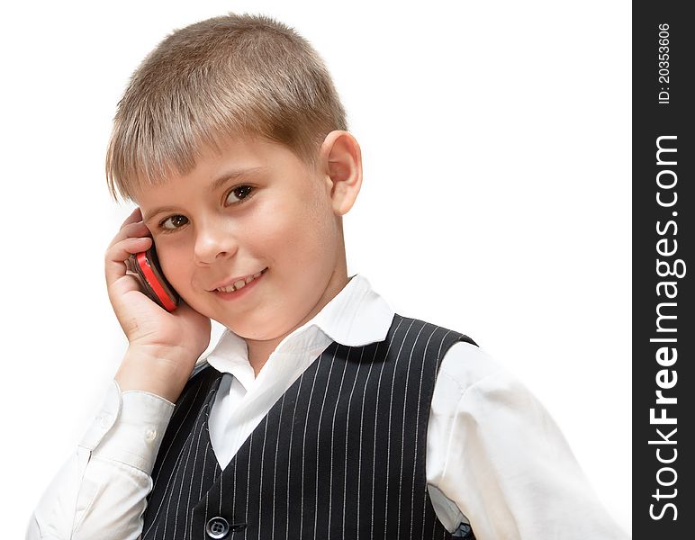 A Boy With A Cell Phone