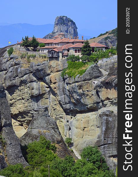 Monasteries on top Meteora rocks