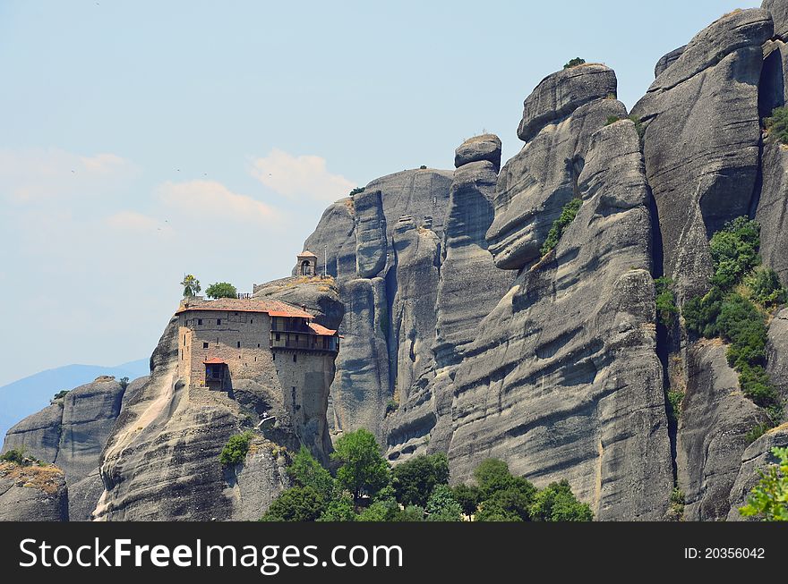 Monasteries on top Meteora rocks