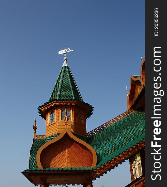 Palace in Kolomenskoye near Moscow (also known as the Palace of Tsar Alexei Mikhailovich) ï¿½ it is the wooden palace, built in the suburban village of Kolomenskoye in the second half of XVII century. Palace in Kolomenskoye near Moscow (also known as the Palace of Tsar Alexei Mikhailovich) ï¿½ it is the wooden palace, built in the suburban village of Kolomenskoye in the second half of XVII century.