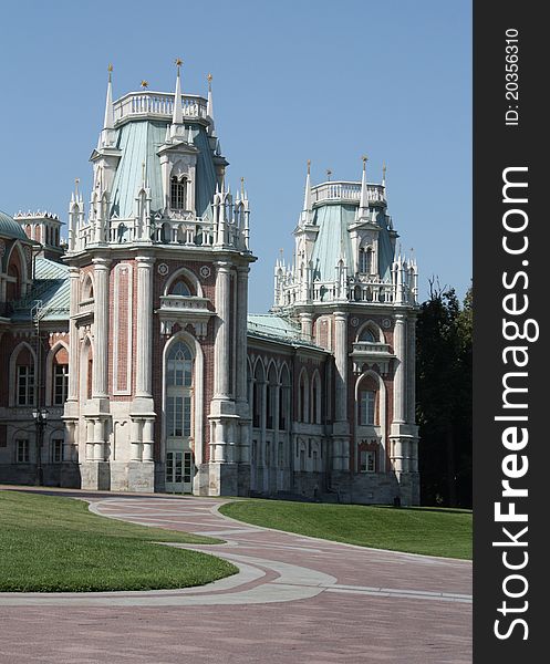 Towers Of The Grand Palace Of Tsaritsyno
