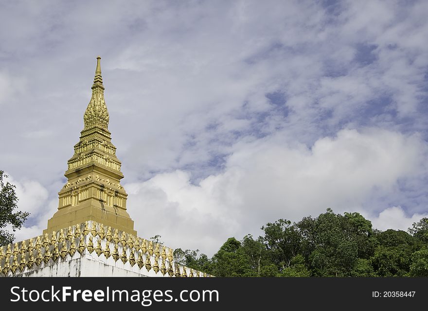 Buddist Temple with blue sky in Thailand. Buddist Temple with blue sky in Thailand