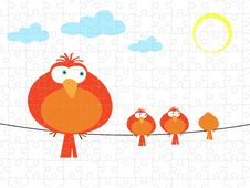 Bird Graphic Puzzle Jigsaw Stock Photos Bird Graphic Puzzle Jigsaw Stock Photos