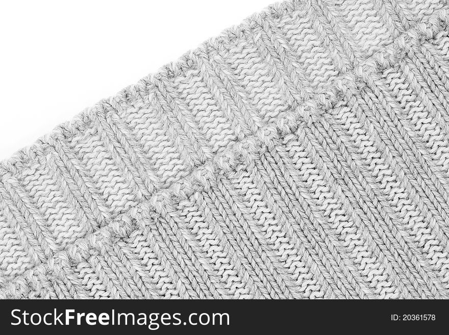Abstract background of knitted wool