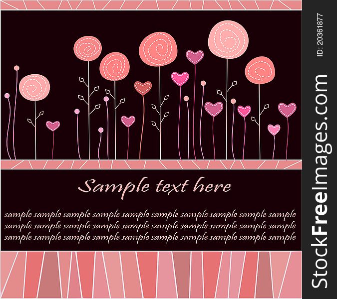 Greeting card/ Valentine s Day card / background