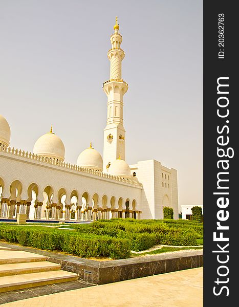 Sheikh Zayed Mosque in Abu Dhabi City