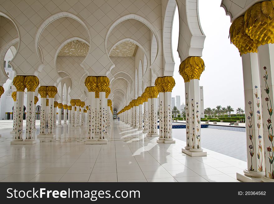 Sheikh Zayed Mosque In Abu Dhabi City