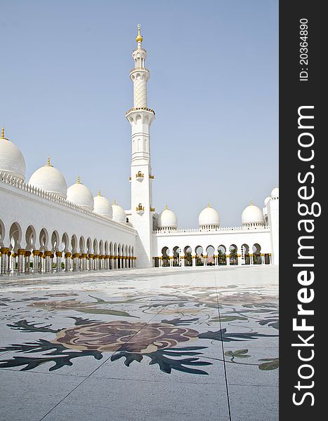 Sheikh Zayed Mosque in Abu Dhabi City