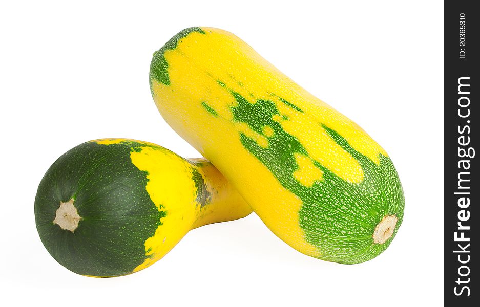 Two Ripe Raw Zucchini