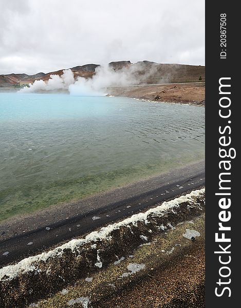 Bjarnarflag Geothermal Power Plant on Iceland