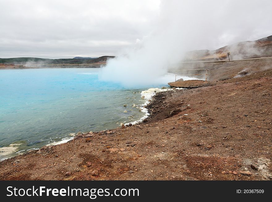 Bjarnarflag Geothermal Power Plant on Iceland