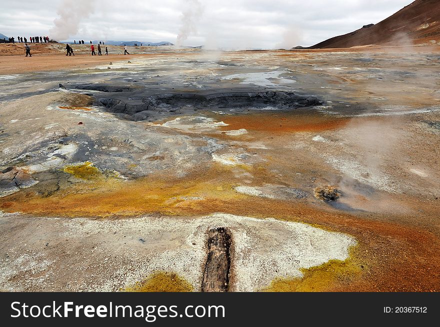 Hverir Geothermal Area Sometimes known as Hverarönd this spot is adjacent to the Ring Road near Krafla. Hverir Geothermal Area Sometimes known as Hverarönd this spot is adjacent to the Ring Road near Krafla