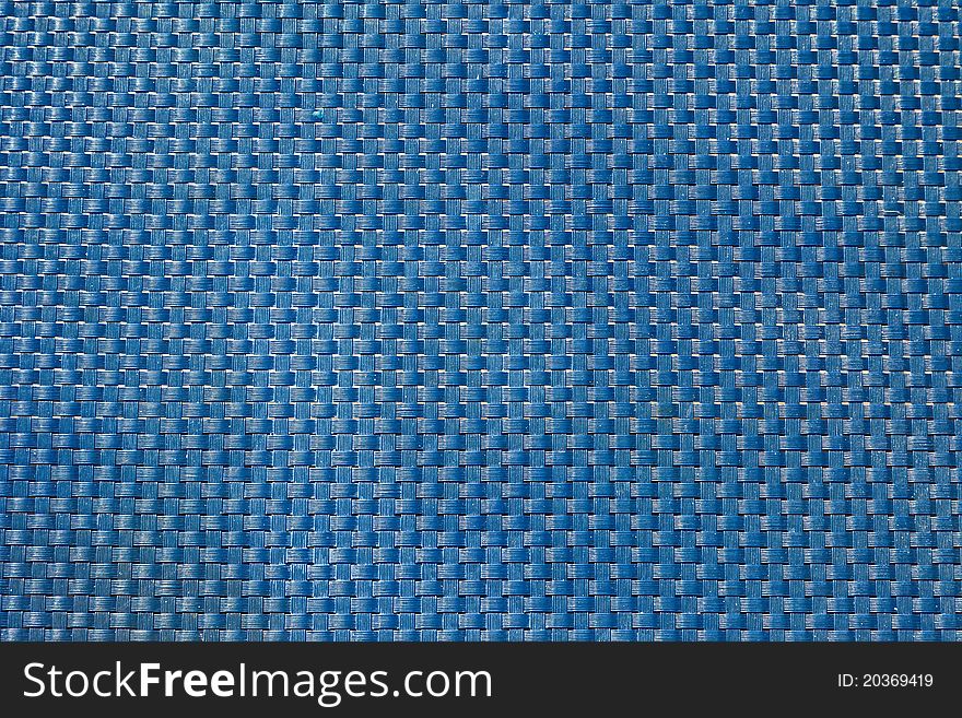 Blue Nylon Weave Textured Background