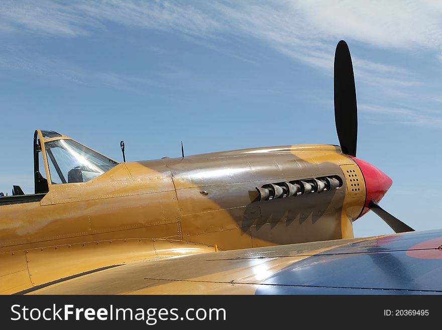 Parked vintage Hawker Hurricane MK.IV. Parked vintage Hawker Hurricane MK.IV