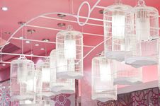 Bird Cage Lamp Royalty Free Stock Image Bird Cage Lamp Royalty Free Stock Image