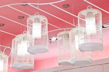 Bird Cage Lamp Royalty Free Stock Photography Bird Cage Lamp Royalty Free Stock Photography