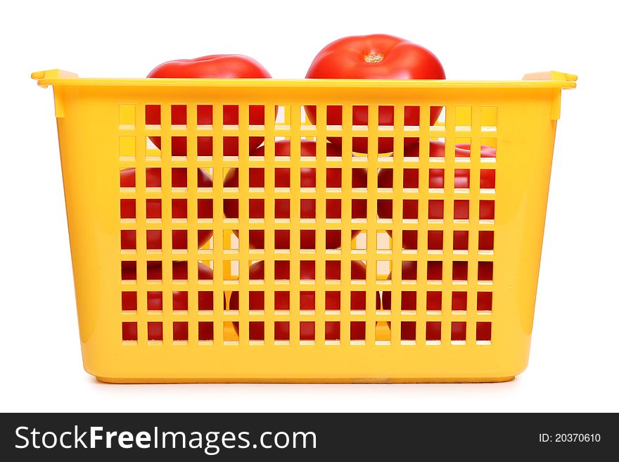 Tomatos In Basket