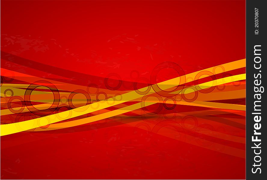 Abstract Red Lines Vector Background