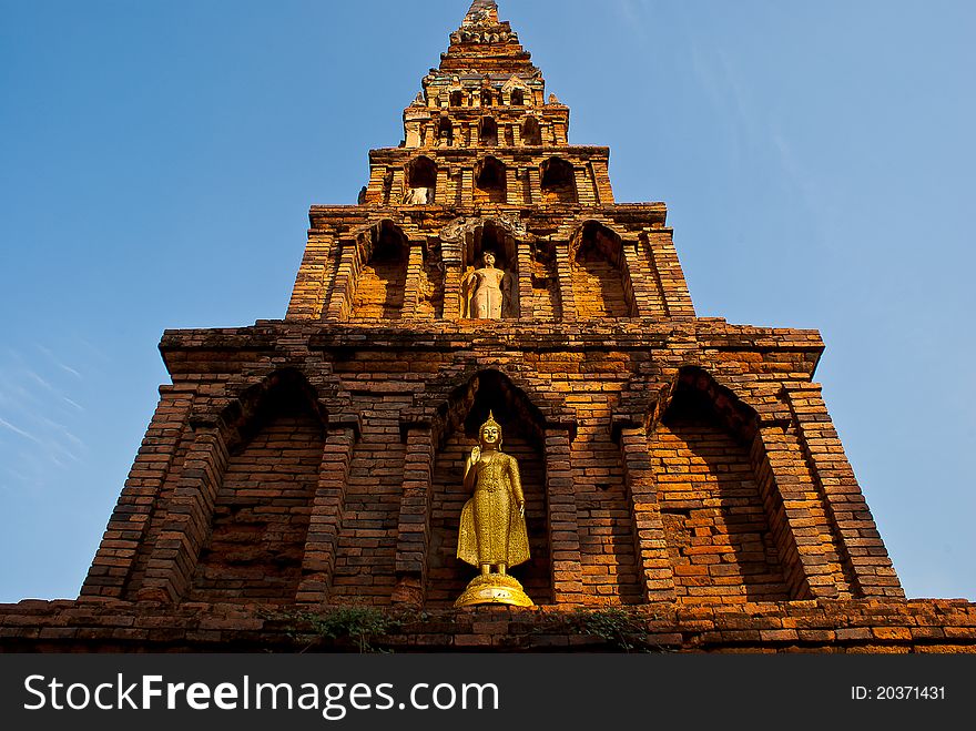 Temple of lamphun in thailand. Temple of lamphun in thailand