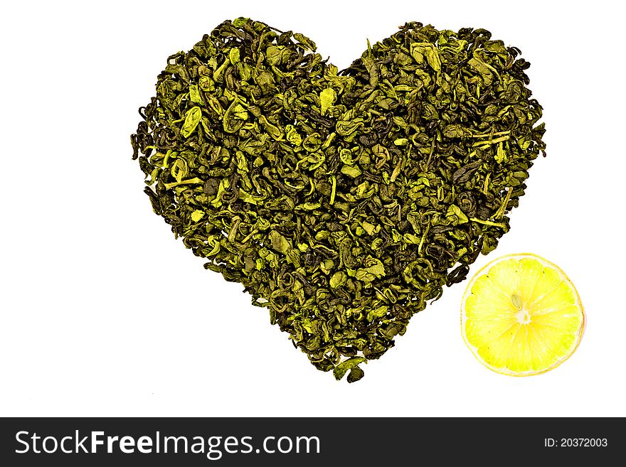 The Heart Of The Green Tea With Lemon