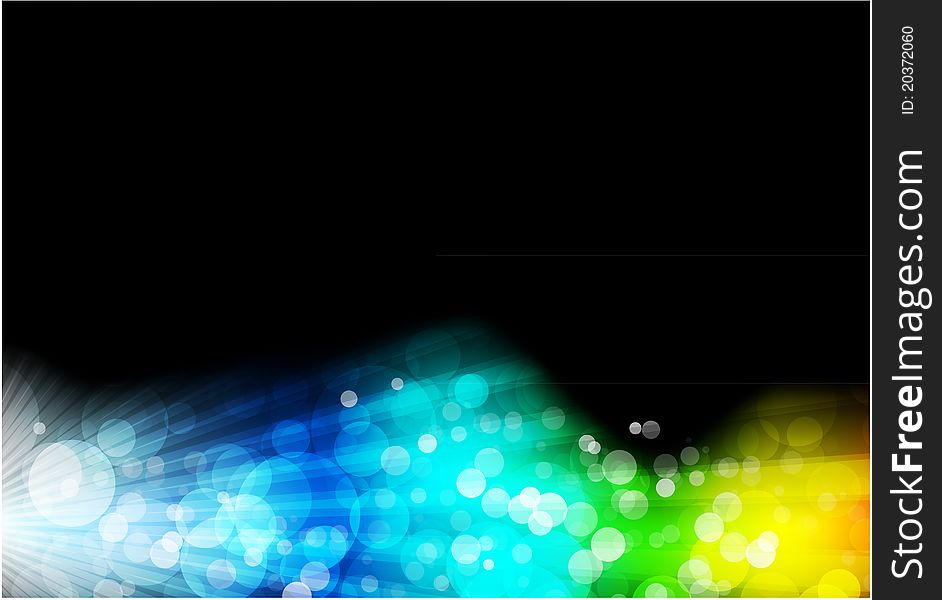 Abstract Space Glowing Background