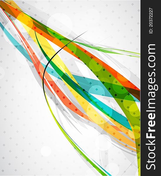 Abstract Color Lines. Vector Background