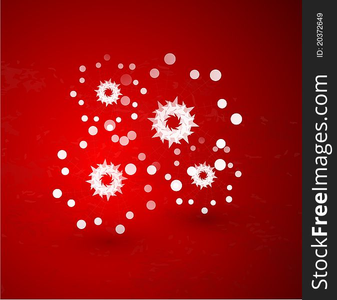 Red Christmas Vector Background