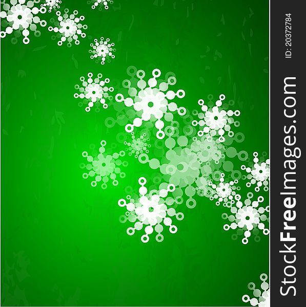 Vector Green Christmas Background