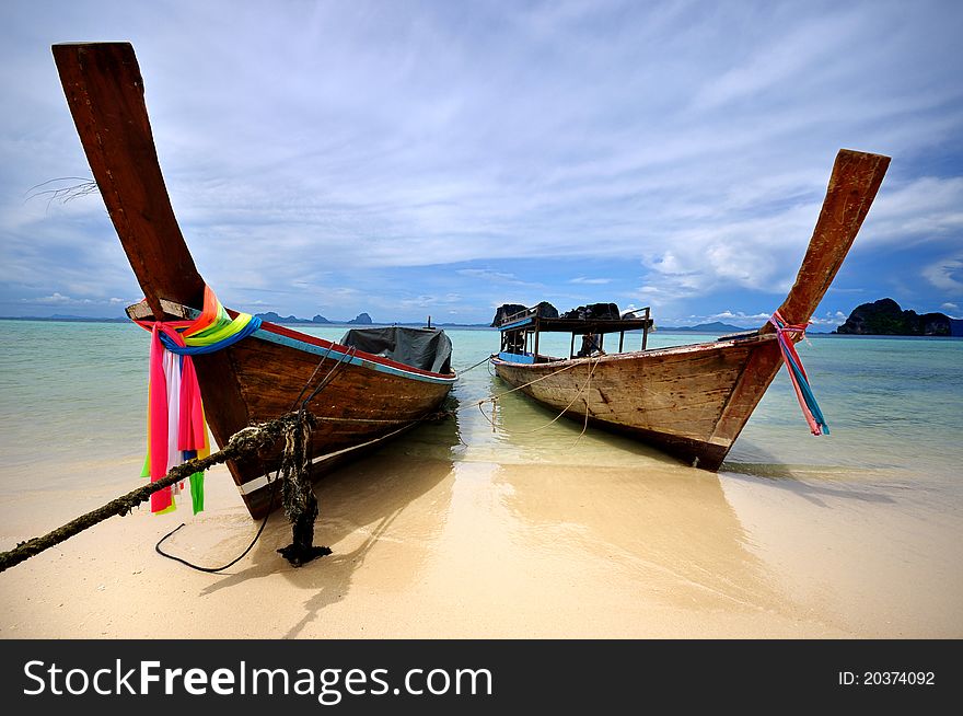 2 Boats in Koh Nghai Thailand