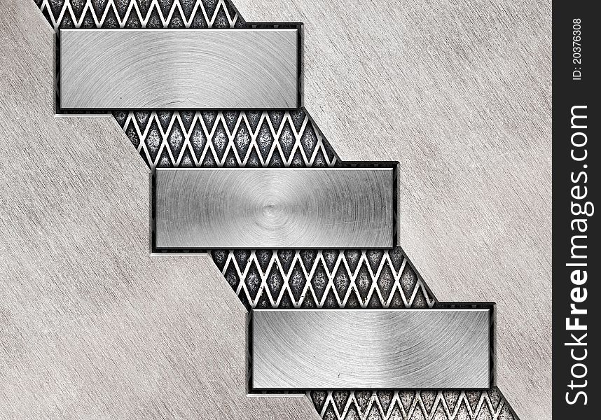 Abstract silver metal plate background. Abstract silver metal plate background.