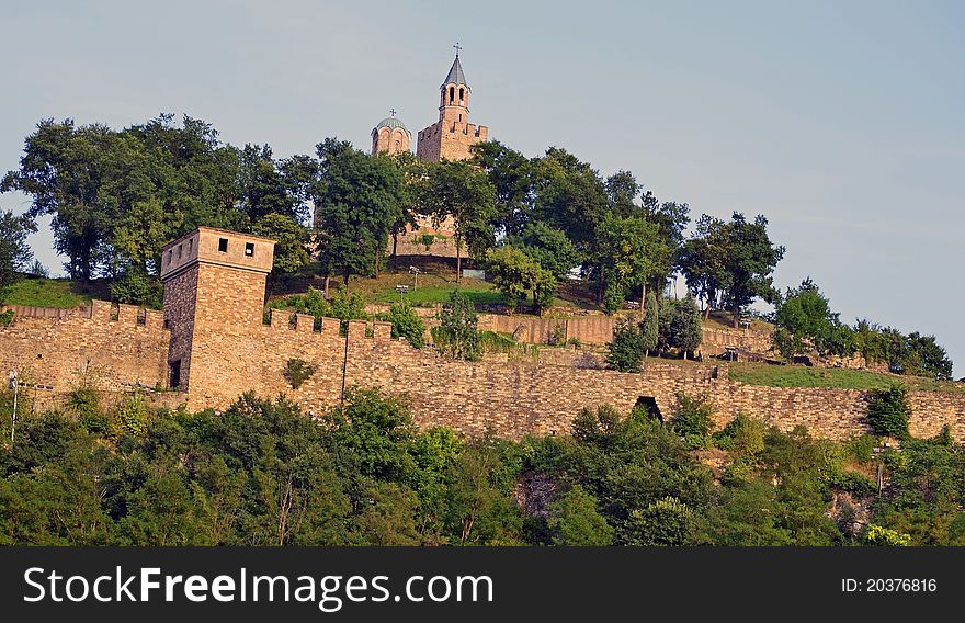 Panorama of Trapezista wall citadel near Veliko Tarnovo in Bulgaria. Panorama of Trapezista wall citadel near Veliko Tarnovo in Bulgaria