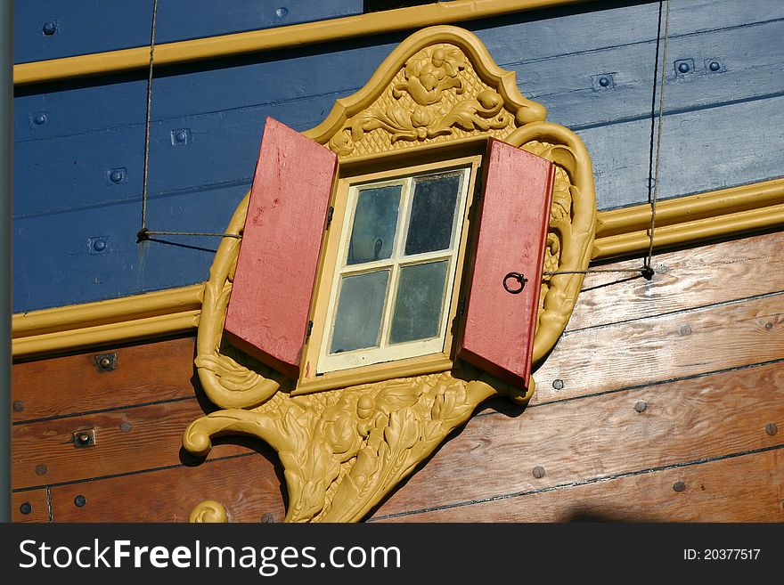 Old ship's window