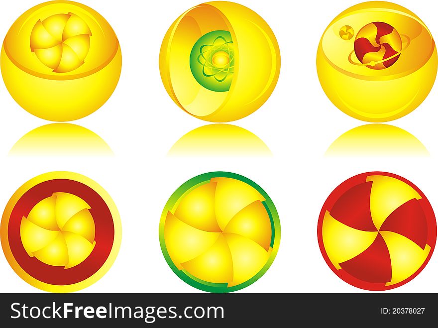 Abstract spheres for your design