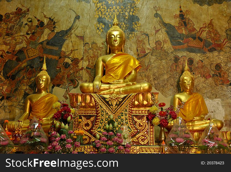 Statues of Buddha in  Thailand