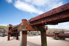 Sewage Outlet Pipe On A Beach Royalty Free Stock Photography Sewage Outlet Pipe On A Beach Royalty Free Stock Photography