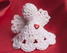 Handmade Crochet Angel Stock Photos Handmade Crochet Angel Stock Photos