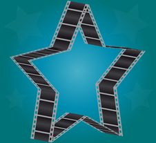 Star Film Strip Royalty Free Stock Image Star Film Strip Royalty Free Stock Image