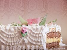 Wedding Cake, Insade Layers Royalty Free Stock Images Wedding Cake, Insade Layers Royalty Free Stock Images