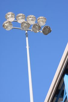 Stadium Lights From Below Royalty Free Stock Images