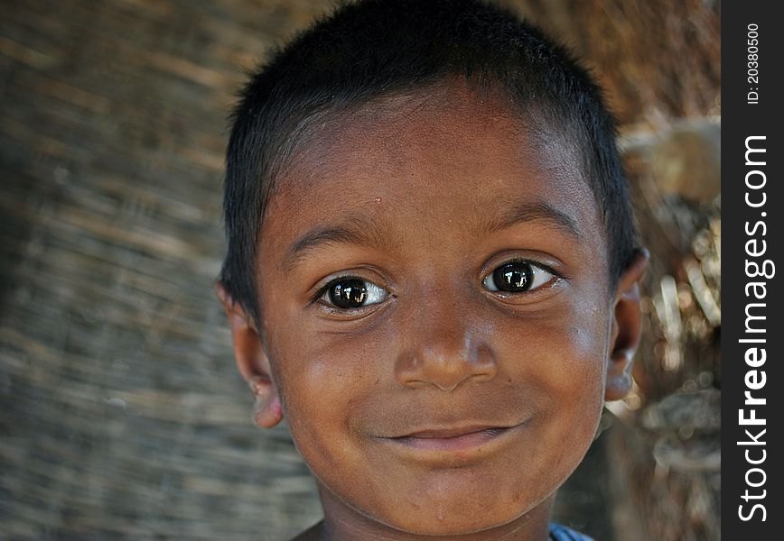 Indian rural boy in happy mood. Indian rural boy in happy mood
