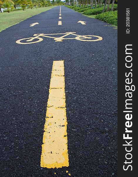 Street for Bikes in Thailand.