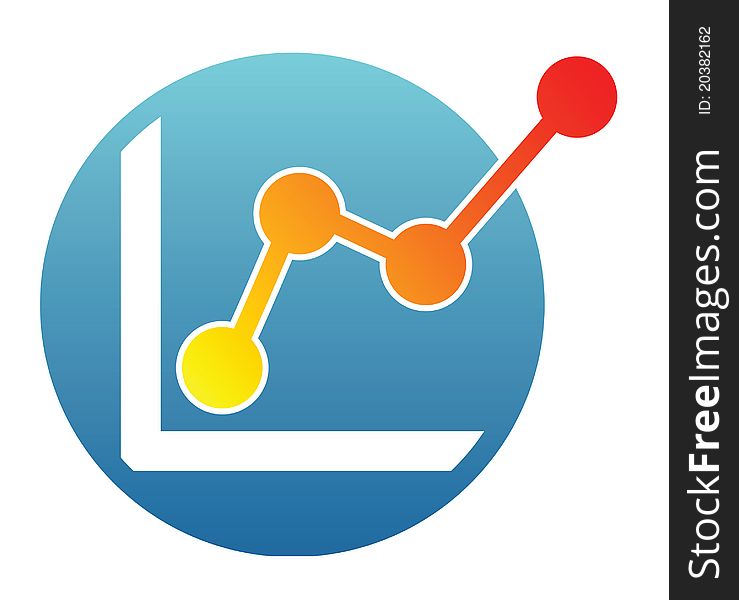 Financial theme graph object. Successful business. Financial theme graph object. Successful business